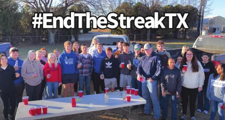 The Windthorst High School senior class was awarded a $2,00 grant from TxDOT for its anti-drinking and driving public service announcement. Courtesy photo