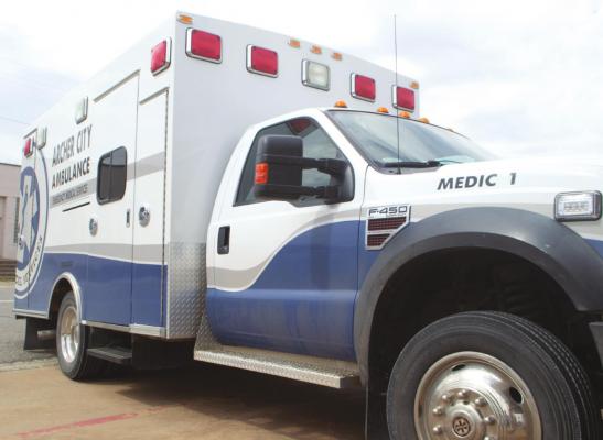 The Archer City Ambulance Service is running on minimal employees and is on pace to be $100,000 over budget for the fiscal year according to the service director Pat Bryan. The city council discussed solutions including a possible service charge on water bills. Photo/Nathan Lawson