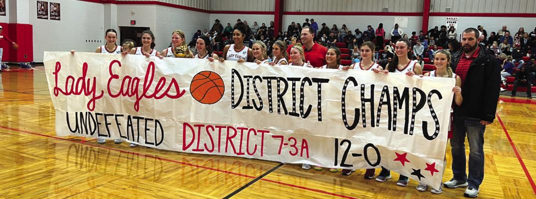 The Holliday Lady Eagles secured the school’s first district championship since the 2001 season with an unbeaten run through District 7-3A. Photo/Will Edwards