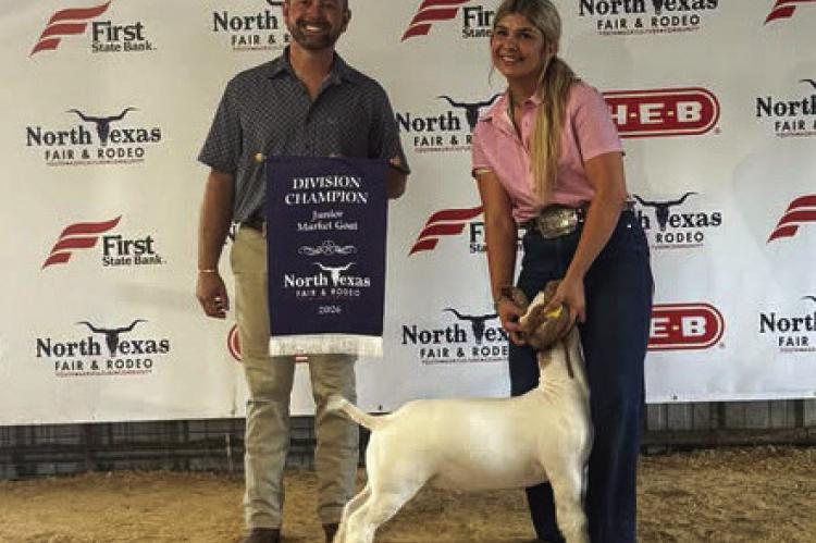 Zee McCall was Lightweight Division Champion Ring A and Lightweight Division Reserve Champion Ring B at the North Texas State Fair and Rodeo. Courtesy photo