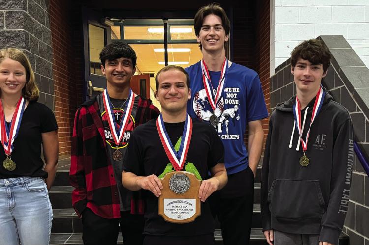 Five Windthorst High School students are advancing Regional UIL Academic Meet in Denison on April 26-27. Courtesy photo/WISD