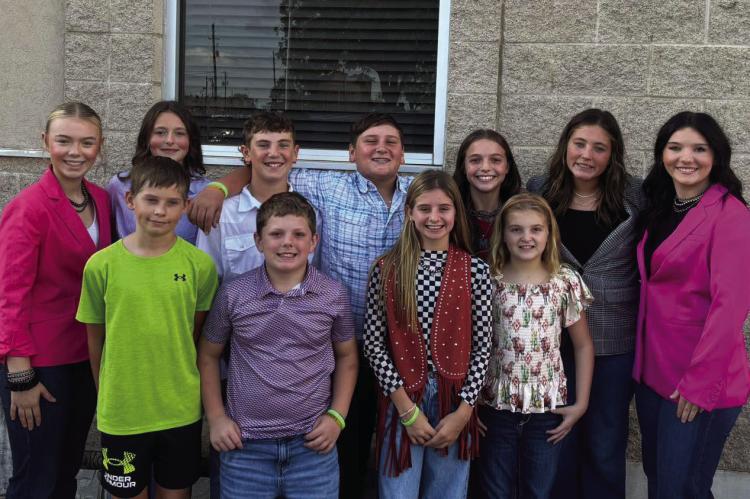 Archer City 4-H Club was in attendance at the Archer County Commissioner's Court Meeting on Tuesday, Oct. 13, to ask permission to plant two trees in rememberance of Wayne Paul West and Kenlan Coleman at Archer City Activity Center. Courtesy photo/Maranda Revell