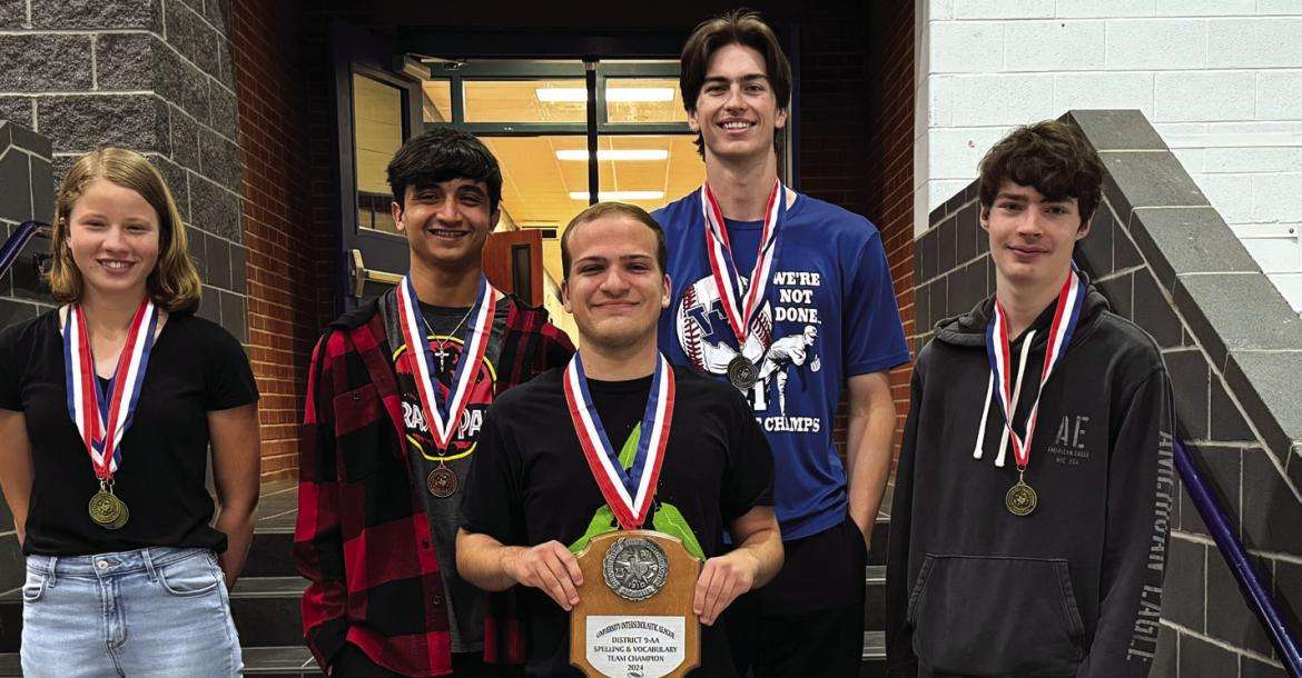 Five Windthorst High School students are advancing Regional UIL Academic Meet in Denison on April 26-27. Courtesy photo/WISD