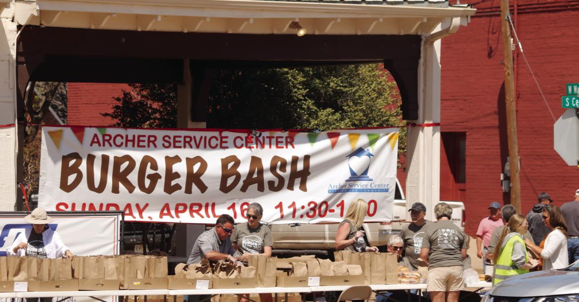 The 13th annual Archer Service Center Burger Bash will be held in front of First State Bank in Archer City from 11:30 a.m. to 1 p.m. on Sunday, April 6. File photo