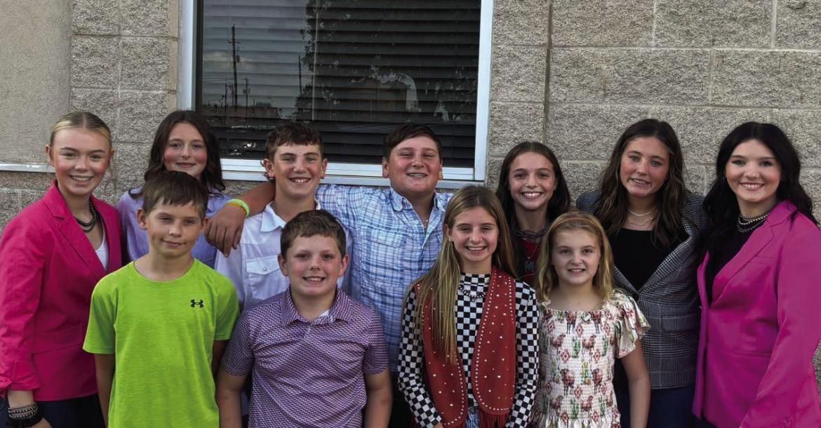 Archer City 4-H Club was in attendance at the Archer County Commissioner's Court Meeting on Tuesday, Oct. 13, to ask permission to plant two trees in rememberance of Wayne Paul West and Kenlan Coleman at Archer City Activity Center. Courtesy photo/Maranda Revell