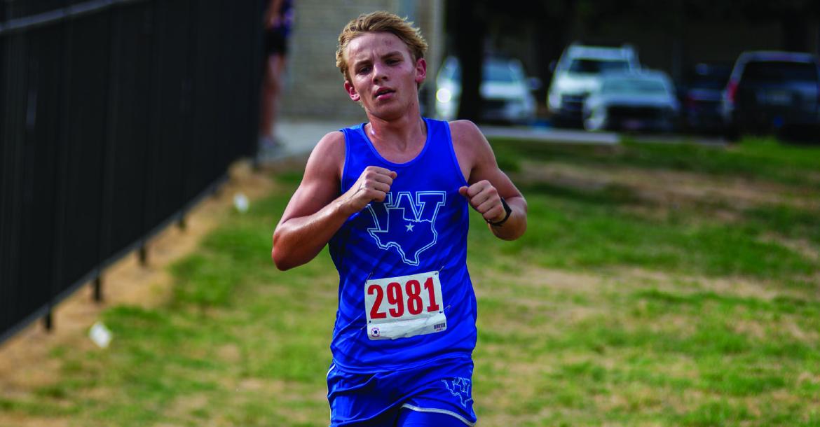 Windthorst's Braidan Messineo finished second at the Lipan Indian Invitational with a time of 16:22.43. Courtesy photo/Landon Davis, Hood County News
