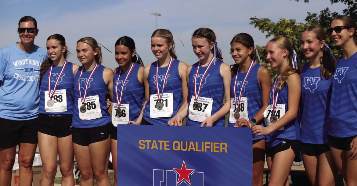 The Windthorst Trojanettes are advancing to the State Cross Country Meet on Nov. 7 following a seconf place finish at the regional meet on Monday, Oct. 26. Photo/Rolando Medina
